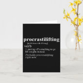 重量挙げ恋人ギフトProcrastilifing おもしろい G カード (黄色い花)