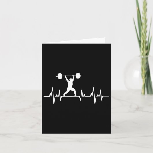 重量挙げ揚力ボディビル彼 カード (正面)