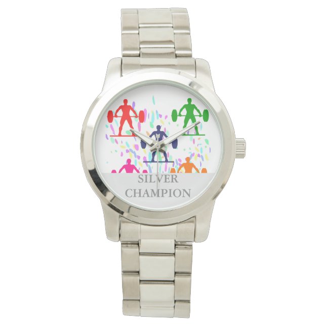 重量挙げ時計 腕時計 (正面)