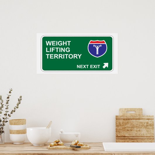 重量挙げ次の出口 ポスター (キッチン)