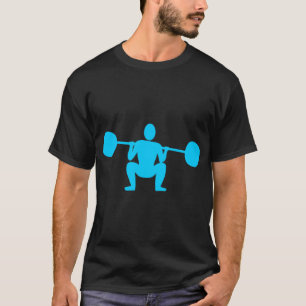 重量挙げ装置01 – スカイブルー Tシャツ