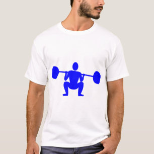 重量挙げ装置01 – 青 Tシャツ