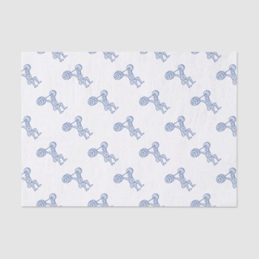 重量挙げ選手の持ち上がるバーベルモノラルライン 薄葉紙 (正面)