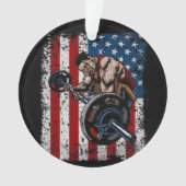 重量挙げ選手の説教者のカールの体育館 オーナメント (正面)