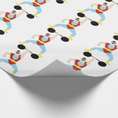 重量挙げ選手 ラッピングペーパー (角)