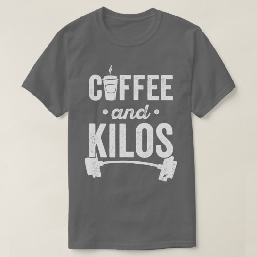 重量挙げ重量挙げPRギフトコーヒーとKil Tシャツ (デザイン正面)