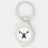 重量挙げ キーホルダー (正面)