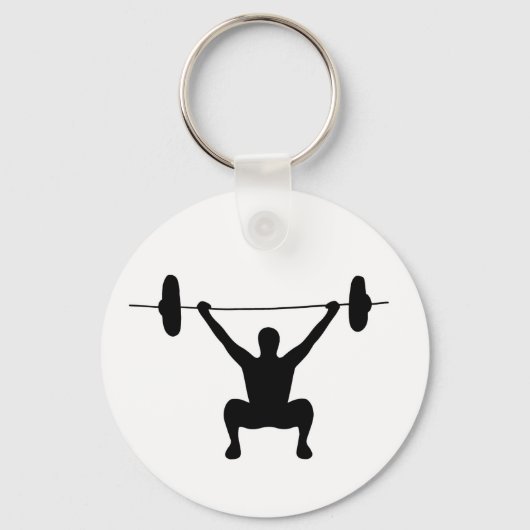 重量挙げ キーホルダー (正面)