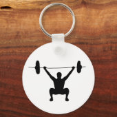 重量挙げ キーホルダー (正面)