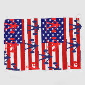 重量挙げ ゴルフタオル (横)