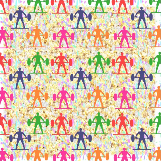 重量挙げ シール (正面)