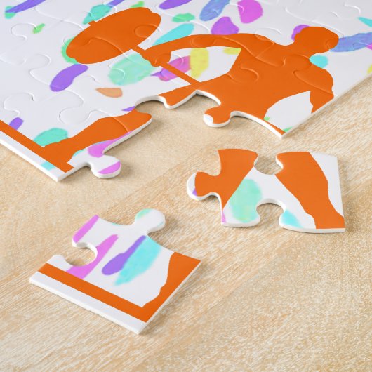 重量挙げ ジグソーパズル (側面)