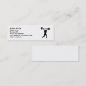 重量挙げ スキニー名刺 (正面/裏面)