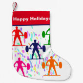 重量挙げ スモールクリスマスストッキング (正面)