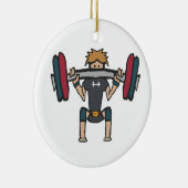 重量挙げ セラミックオーナメント (右)