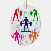 重量挙げ セラミックオーナメント (右)