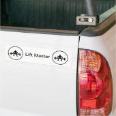 重量挙げ バンパーステッカー (トラック上)