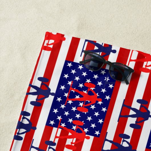 重量挙げ ビーチタオル (インサイチュ)