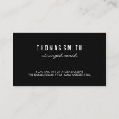 重量挙げ |フィットネス |パーソナルトレーナー 名刺 (裏面)