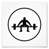 重量挙げ フォトプリント            (正面)