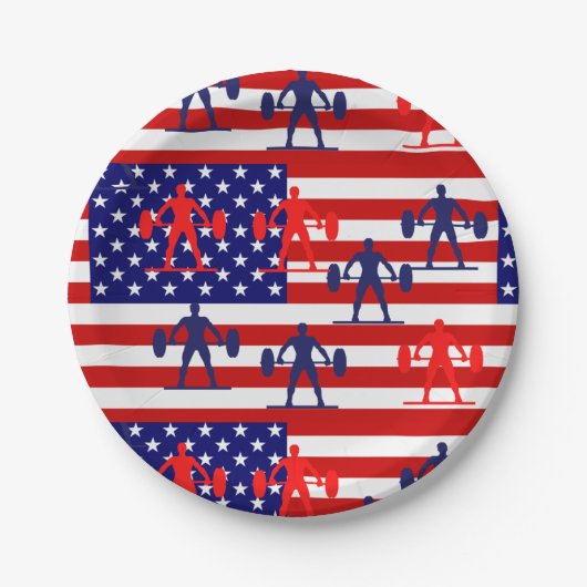 重量挙げ ペーパープレート (正面)