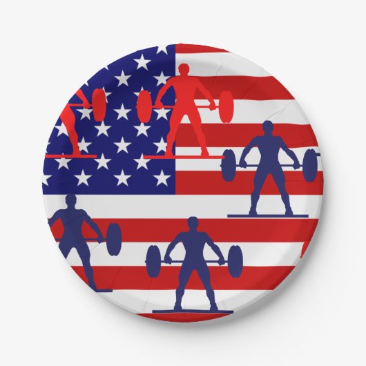 重量挙げ ペーパープレート (正面)