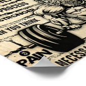 重量挙げ ポスター (角)