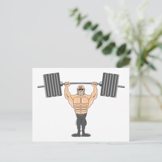 重量挙げ ポストカード (スタンド正面)