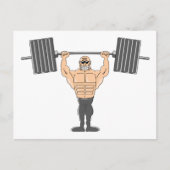重量挙げ ポストカード (正面)