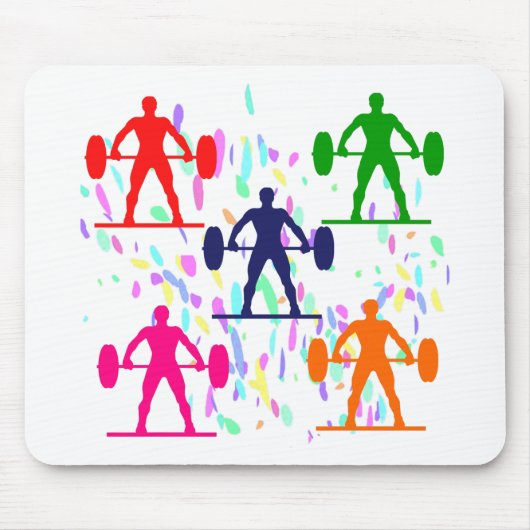 重量挙げ マウスパッド (正面)