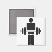 重量挙げ マグネット (正面/裏面)