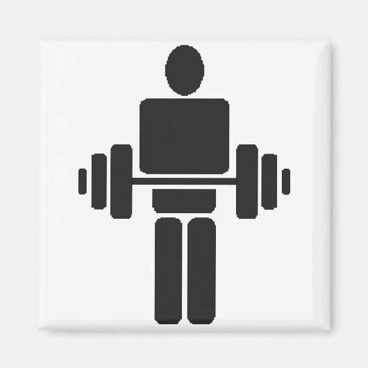 重量挙げ マグネット (正面)