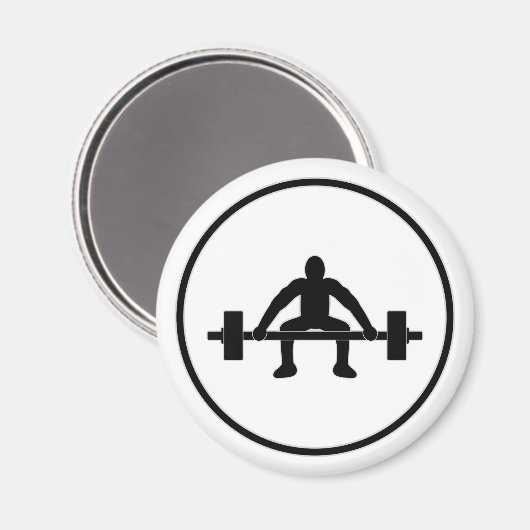重量挙げ マグネット (正面/裏面)