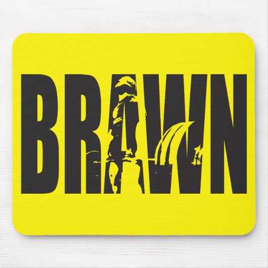 「重量挙げ」モチベーション – BRAWN マウスパッド (正面)