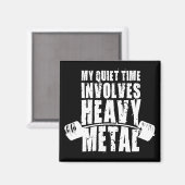 「重量挙げ」モチベーション – Heavy Metal マグネット (正面/裏面)