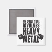 「重量挙げ」モチベーション – Heavy Metal マグネット (正面/裏面)