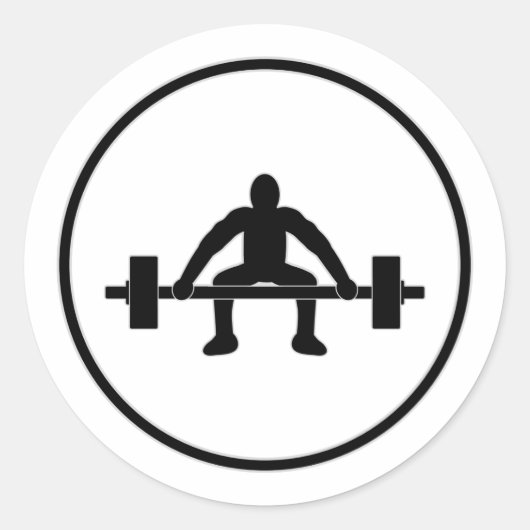 重量挙げ ラウンドシール (正面)