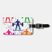 重量挙げ ラゲッジタグ (正面横)