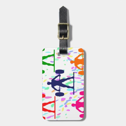 重量挙げ ラゲッジタグ (正面縦)