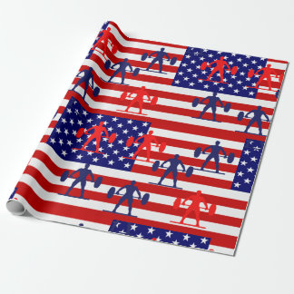 重量挙げ ラッピングペーパー