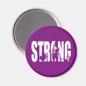 「重量挙げ」女性のモチベーション – STRONG マグネット (正面/裏面)