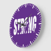 「重量挙げ」女性のモチベーション – STRONG ラージ壁時計 (傾斜)