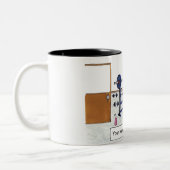 重量挙げ – 女性パーソナライズされた、漫画 ツートーンマグカップ (左)