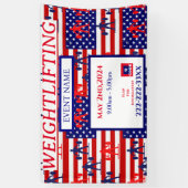 重量挙げ 横断幕 (縦)