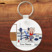 重量挙げ – 男性 キーホルダー (正面)