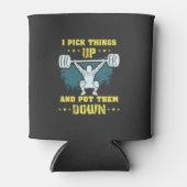 重量挙げ – 私は物事を拾う 缶クーラー (正面)