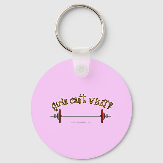 重量挙げ – Barbell キーホルダー (正面)