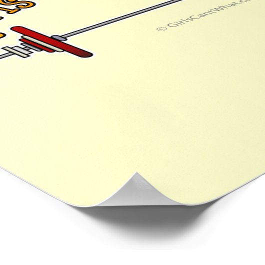 重量挙げ – Barbell ポスター (角)