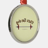 重量挙げ – Barbell メタルオーナメント (右)