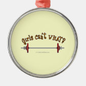 重量挙げ – Barbell メタルオーナメント (正面)